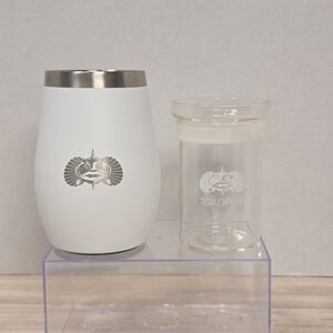 Toadfish Non-Tipping 10oz Wine Tumbler With Glass Insert